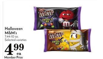 Pavilions Halloween m & m' s offer