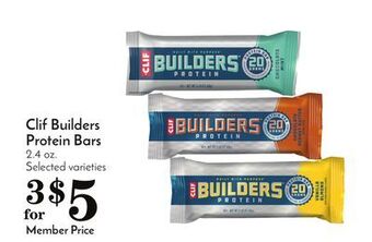 Pavilions Clif builders protein bars offer