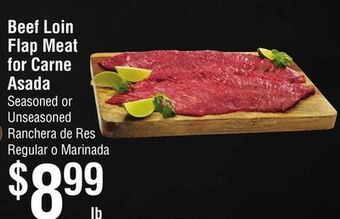 Smart & Final Beef loin flap meat for carne asada offer