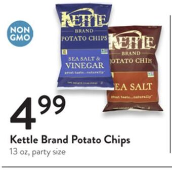 Fresh Thyme Kettle brand potato chips offer