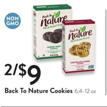 Fresh Thyme Back to nature cookies offer