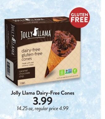 Fresh Thyme Jolly llama dairy-free cones offer