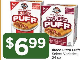 Food 4 Less Iltaco pizza puffs offer