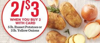 Mariano's 5 lb. russet potatoes or 3 lb. yellow onions offer