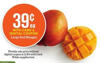 Mariano's Large red mangos offer