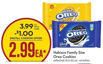Mariano's Nabisco family size oreo cookies offer