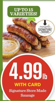 Mariano's Signature store made sausage offer