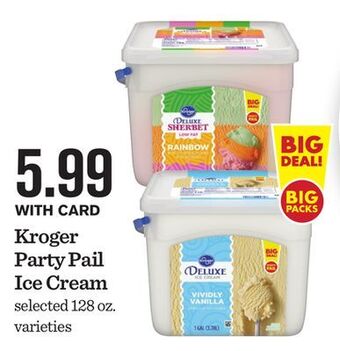 Mariano's Kroger party pail ice cream offer