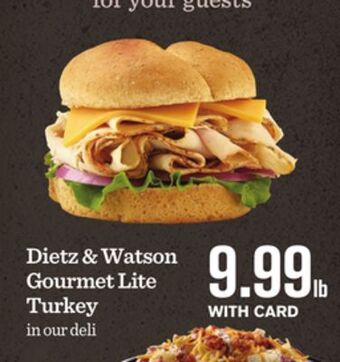 Mariano's Dietz & watson gourmet lite turkey offer