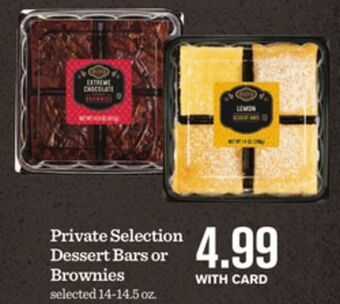Mariano's Private selection dessert bars or brownies offer