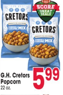 Jewel-Osco G. h. cretors popcorn offer