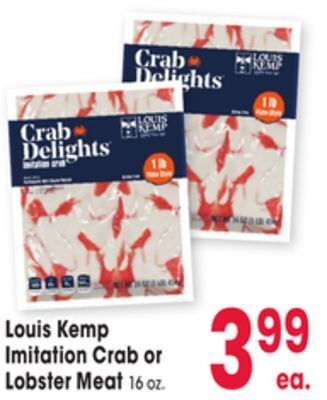 Jewel-Osco Louis kemp imitation crab or imitation crab or lobster meat offer