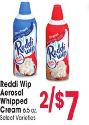 Jewel-Osco Reddi wip aerosol whipped cream offer
