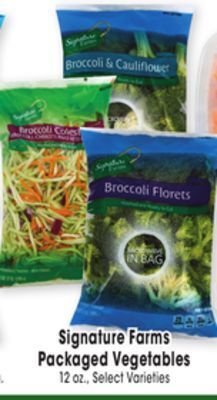 Jewel-Osco Signature farms packaged vegetables offer