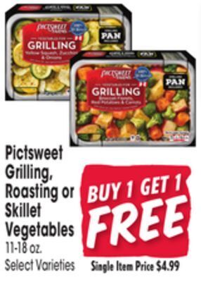 Jewel-Osco Pictsweet grilling, roasting or skillet vegetables offer