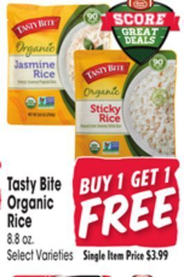 Jewel-Osco Tasty bite organic rice offer