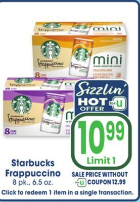Jewel-Osco Starbucks frappuccino offer