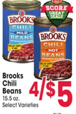 Jewel-Osco Brooks chili beans offer