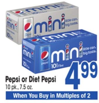 Jewel-Osco Pepsi or diet pepsi offer