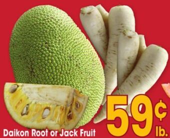Jewel-Osco Daikon root or jack fruit offer