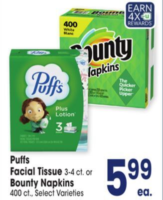 Jewel-Osco Puffs facial tissue offer