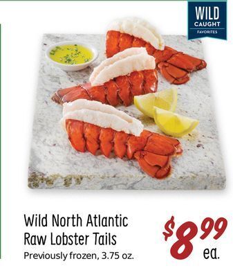 Sprouts Farmers Market Wild north atlantic raw lobster tails offer