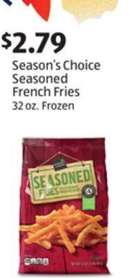 Aldi Season's choice seasoned french fries offer