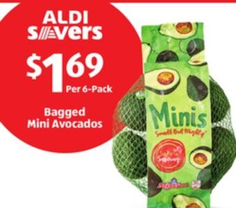 Aldi Bagged mini avocados offer