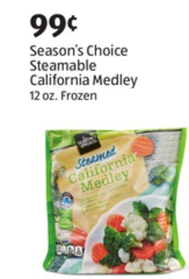 Aldi Season's choice steamable california medley offer