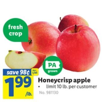 Lidl Honeycrisp apple offer