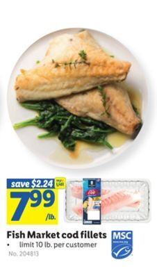 Lidl Fish market cod fillets offer