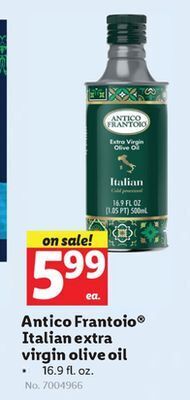 Lidl Antico frantoio italian extra virgin olive oil offer