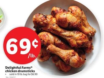 Lidl Delightful farms chicken drumsticks offer
