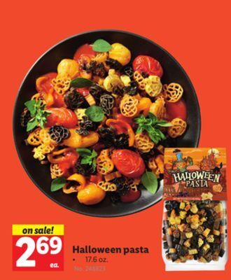 Lidl Halloween pasta offer