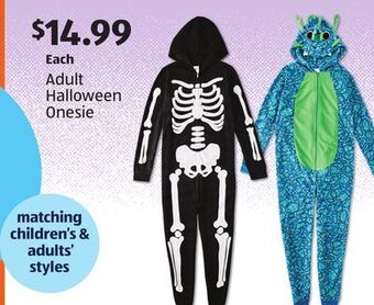 Aldi Adult halloween onesie offer