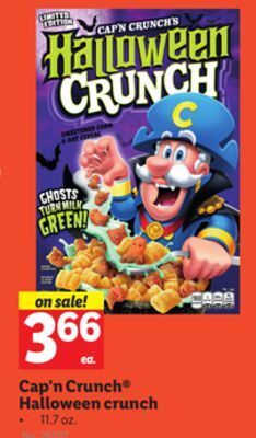 Lidl Cap'n crunch halloween crunch offer