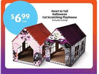 Aldi Heart to tail halloween cat scratching playhouse offer