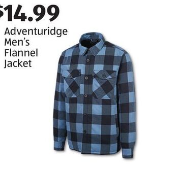 Aldi Adventuridge men's flannel jacket offer