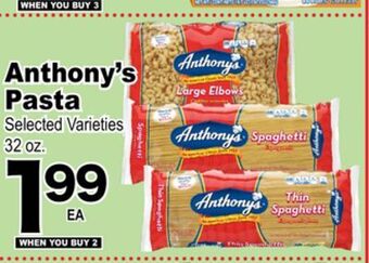 Superior Grocers Anthony's pasta offer