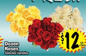 Superior Grocers Dozen roses offer