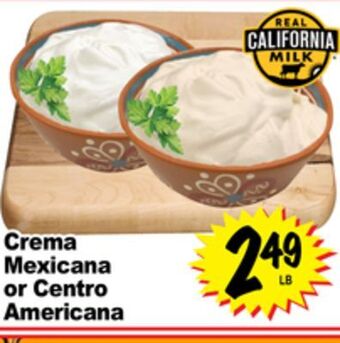 Superior Grocers Crema mexicana or centro americana offer