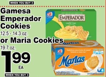 Superior Grocers Gamesa emperador cookies 12.5-14.3 oz. or maria cookies 19.7 oz offer