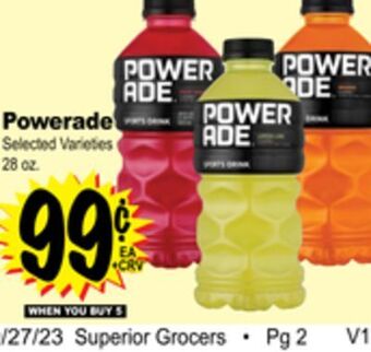 Superior Grocers Powerade offer