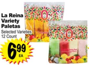 Superior Grocers La reina variety paletas offer