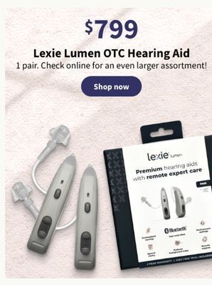 Walgreens Lexie lumen otc hearing aid offer