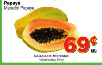 El Super Fresh Papaya papaya offer