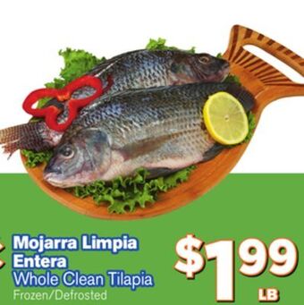 El Super Fresh Whole clean tilapia offer