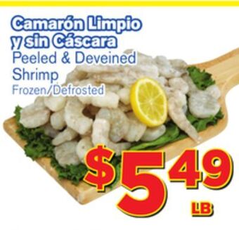 El Super Fresh Peeled & deveined shrimp offer
