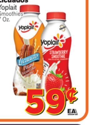 El Super Fresh Yoplait smoothies offer