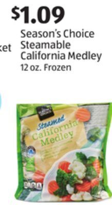 Aldi Season's choice steamable california medley offer